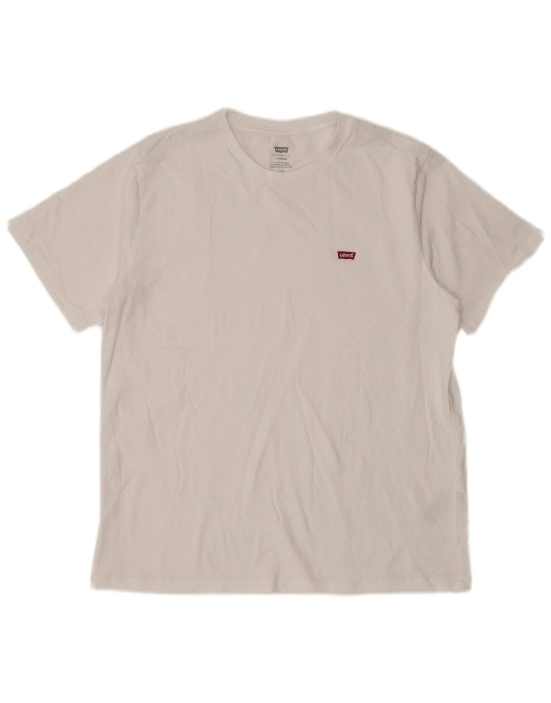 Męski standardowy T-shirt Levi's, duży, biały, bawełniany