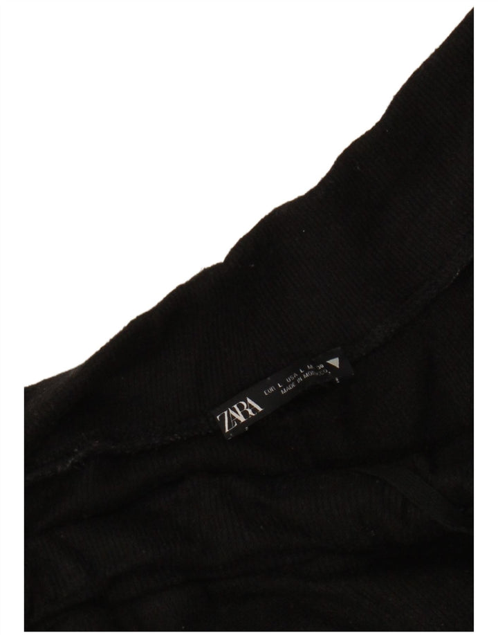 Damskie spodnie dresowe ZARA Joggers UK 16, duże, czarne