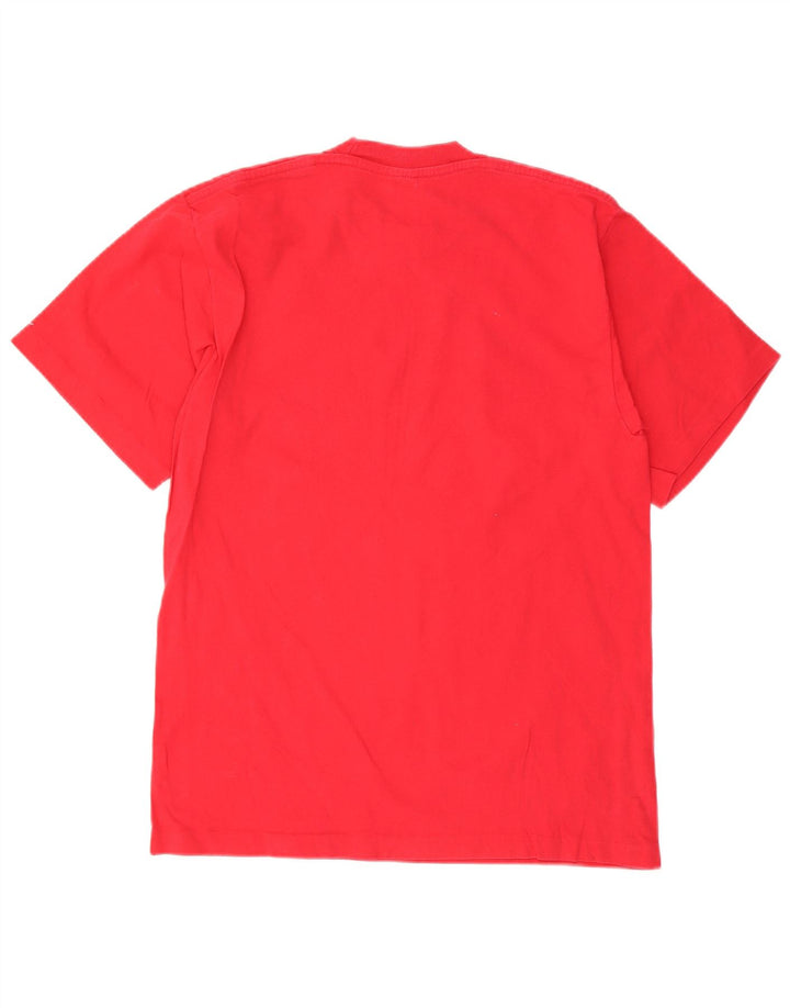 Męski T-shirt Champion z grafiką, średni czerwony