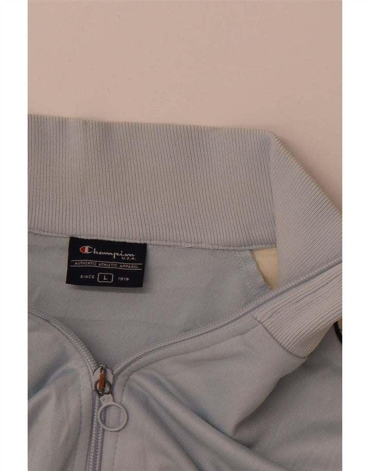 Damska kurtka dresowa CHAMPION UK 16, duża, niebieska, z blokami kolorów