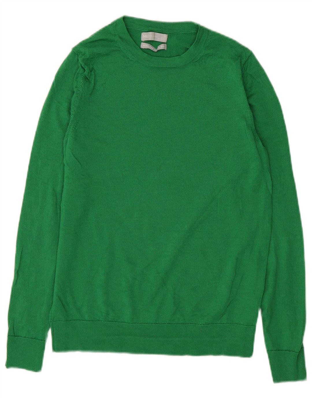 Marks & Spencer Damski sweter z dekoltem w łódkę, UK 12, średni zielony