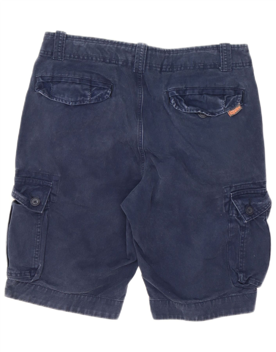 Męskie spodenki cargo Superdry, duże, W34, granatowo-niebieskie, bawełniane