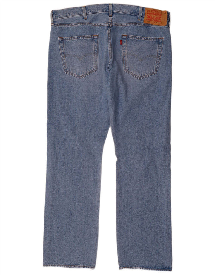 Męskie jeansy Levi's 501 w trudnej sytuacji W38 L32 Niebieska bawełna