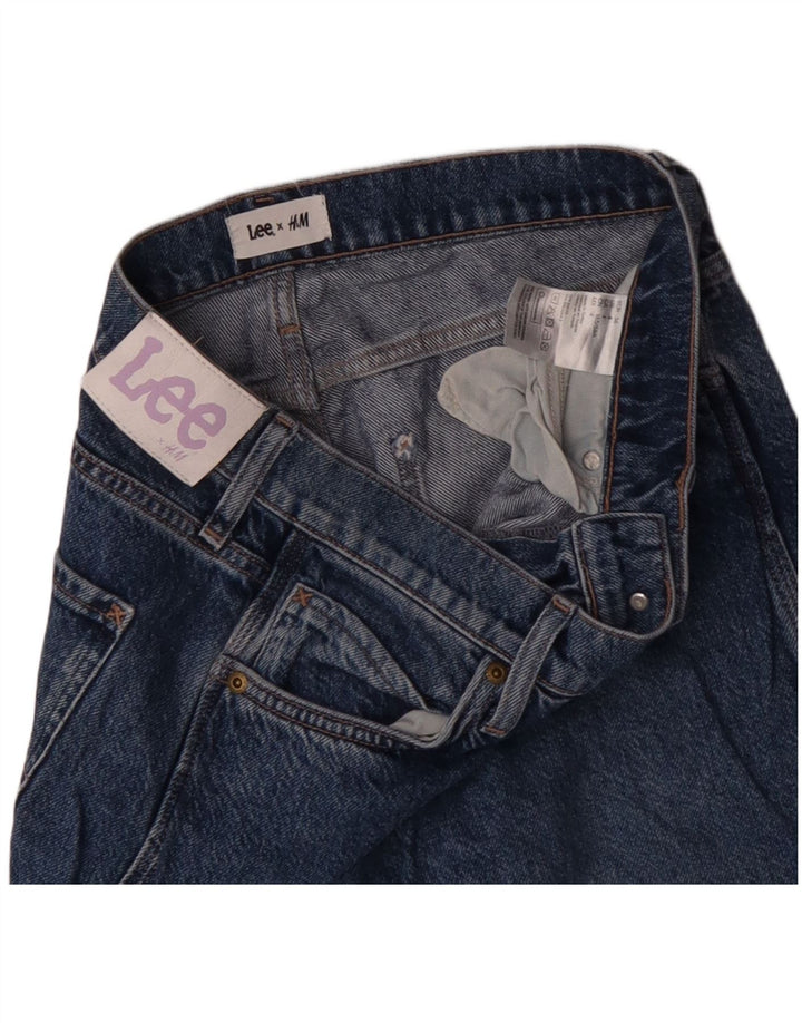 Damskie proste dżinsy LEE US 4 małe W30 L31 niebieska bawełna