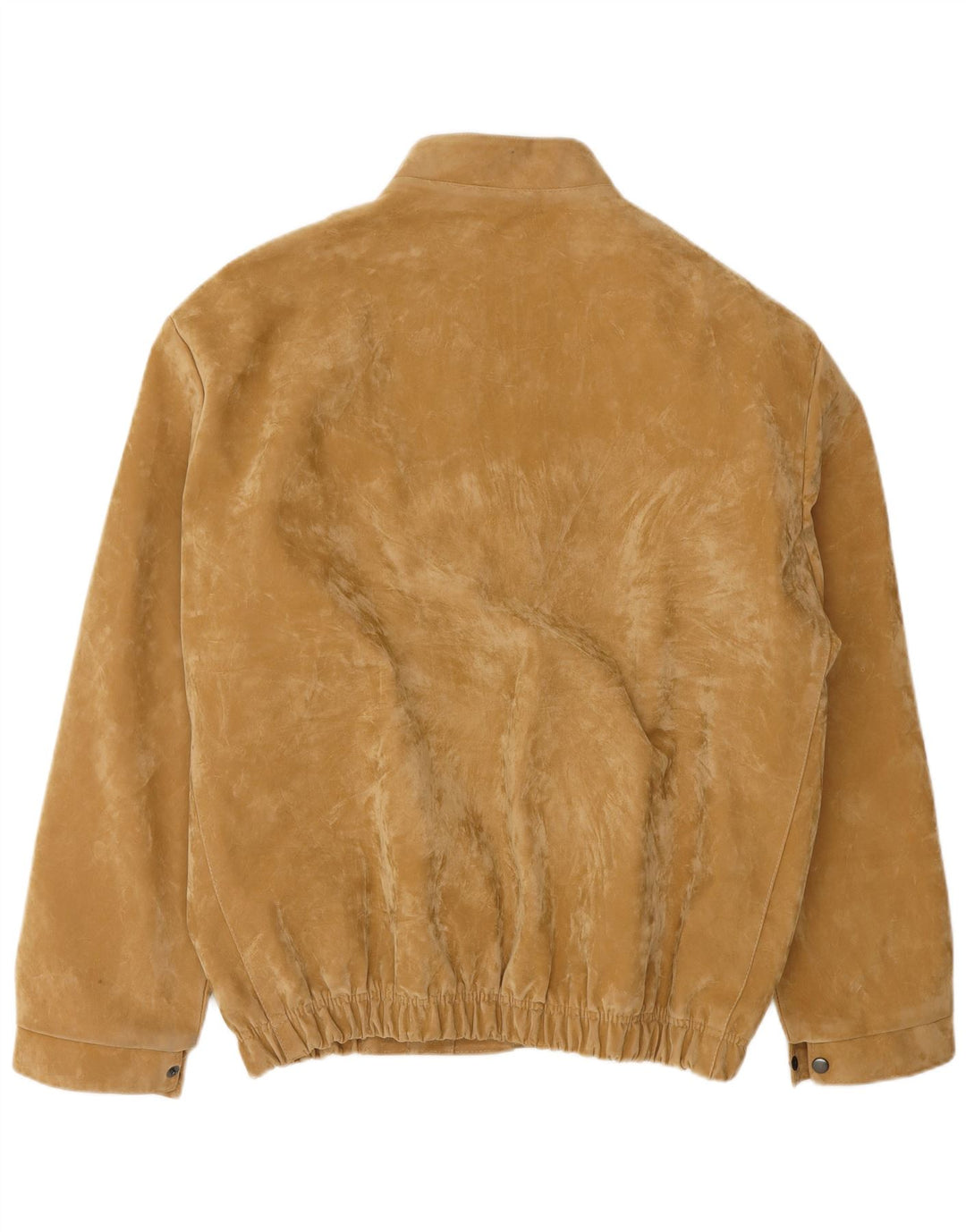 Vintage męska zamszowa kurtka bomber UK 40 duża beżowa