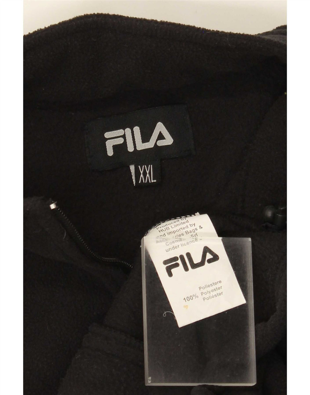 Męska kurtka polarowa Fila Liner UK 44 2XL Czarny poliester
