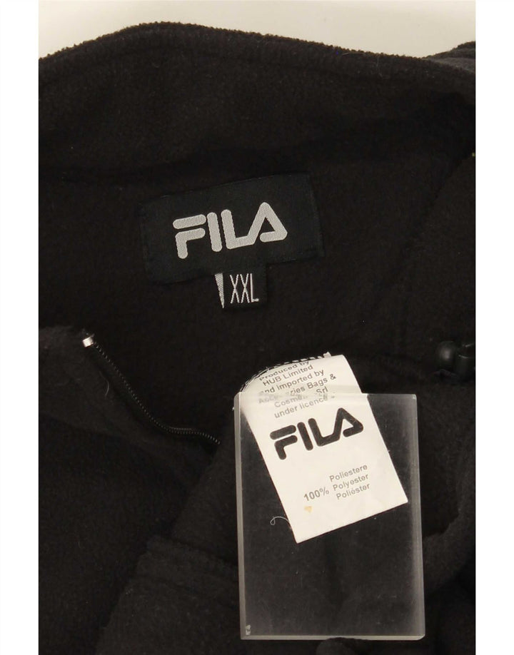 Męska kurtka polarowa Fila Liner UK 44 2XL Czarny poliester