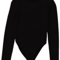 Damskie body z długim rękawem Zara UK 8 Small, czarny poliamid