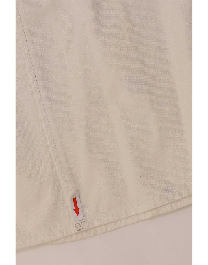 Weekendowa damska spódnica w kształcie litery A UK 14 Medium W30 Biała bawełna
