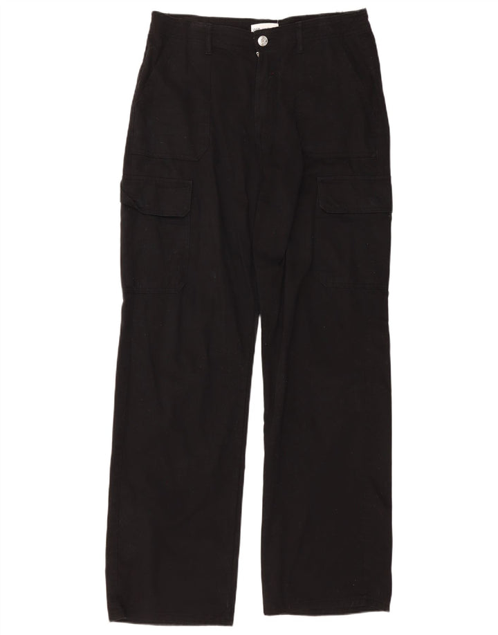 Spodnie damskie Zara Straight Cargo EU 40 Medium W30 L33 Czarna bawełna