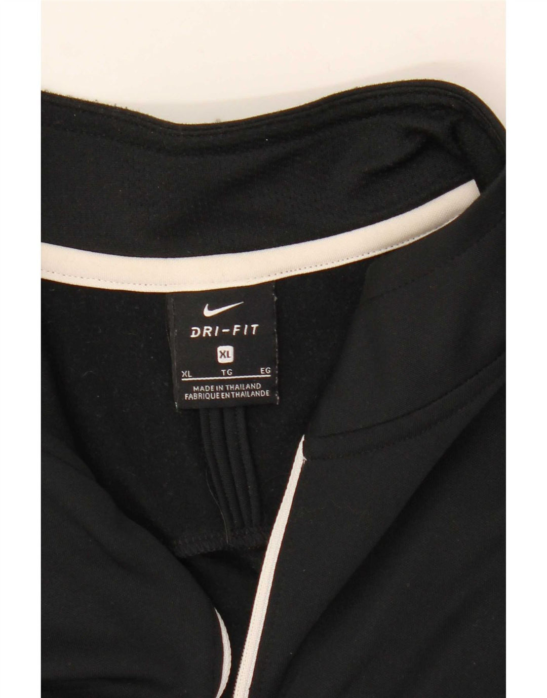 Męski dres Nike Dri Fit z zamkiem błyskawicznym i zamkiem błyskawicznym Top XL w kolorze czarnym
