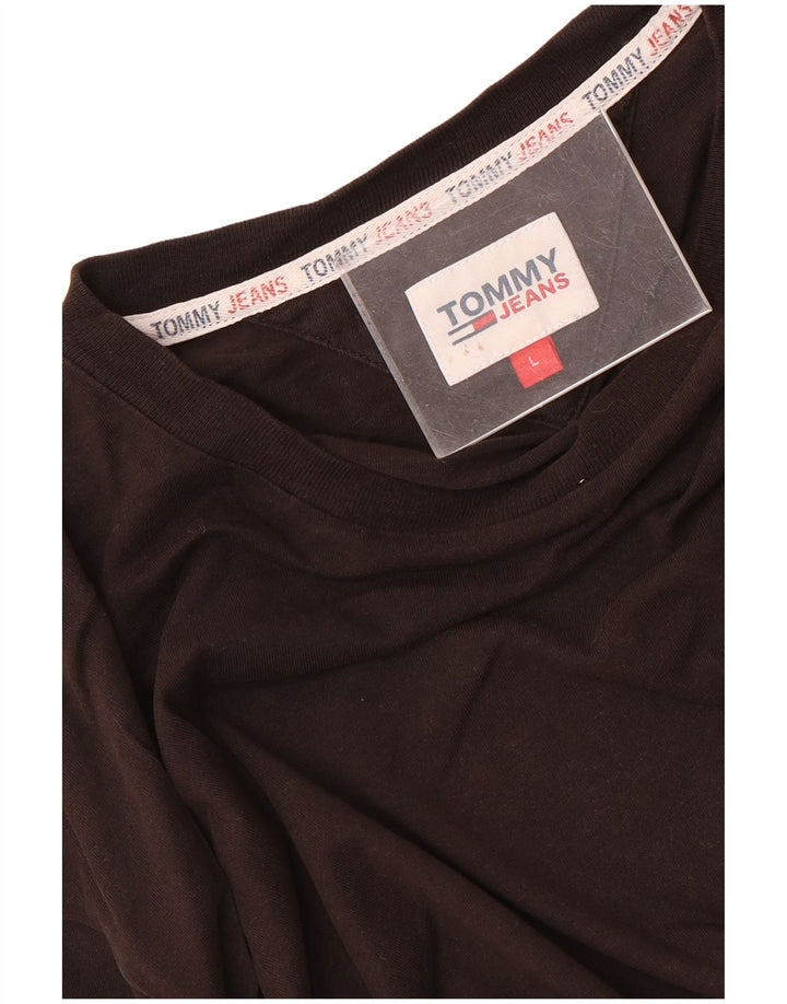 Męski top z długim rękawem Tommy Hilfiger, duży, brązowy