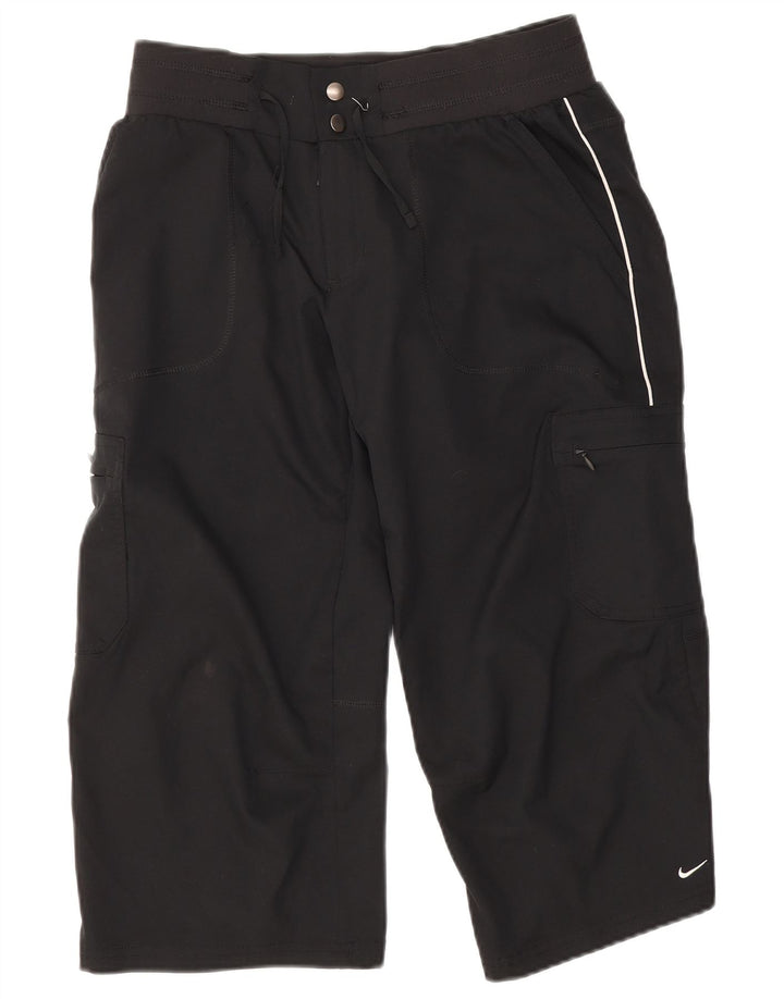 Damskie spodnie cargo Nike Capri UK 8 Small W28 L20 Czarny poliester