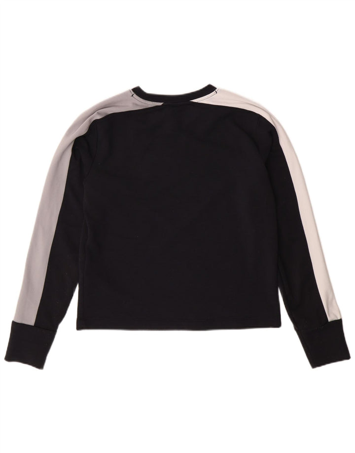 UNDER ARMOUR Damski top o luźnym kroju z długim rękawem, UK 6 XS, w kolorze czarnym