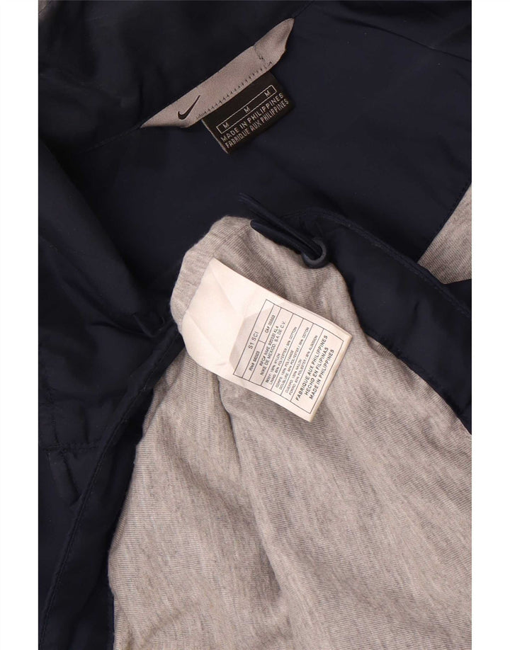 Męska kurtka przeciwdeszczowa Nike UK 38 Średni granatowy nylon