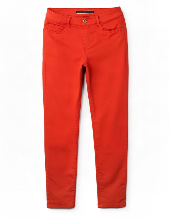 Damskie jeansy skinny Massimo Dutti EU 38 Small W28 L24 Czerwona bawełna