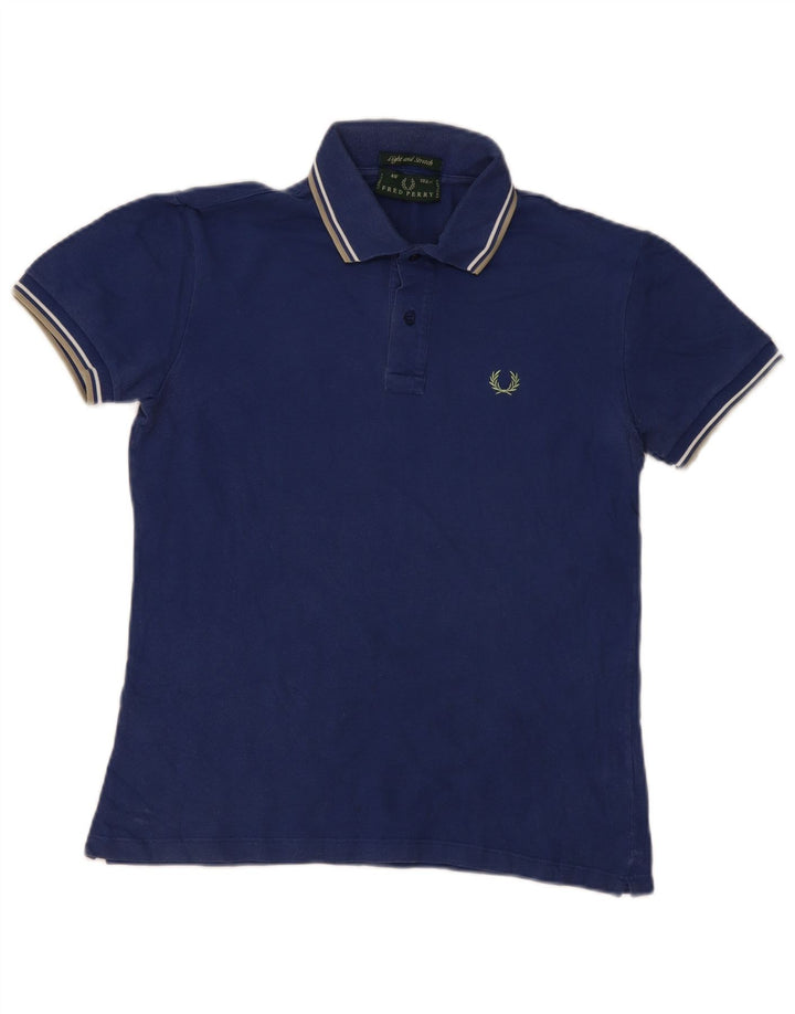 Męska koszulka polo Fred Perry, mała, bawełniana w granatowe paski
