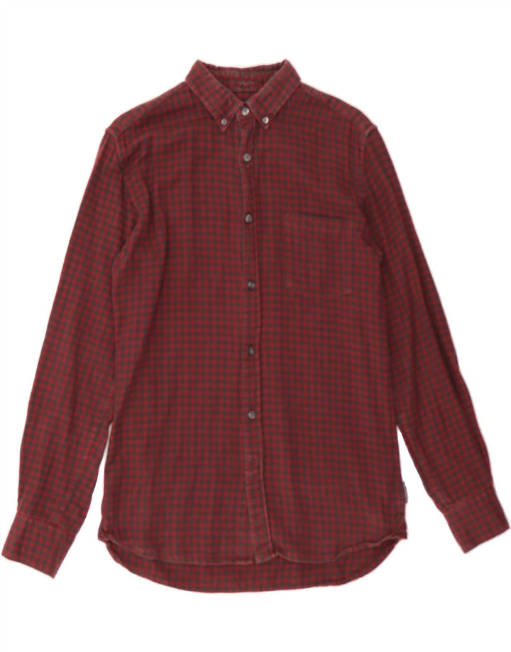 FRENCH CONNECTION Mens Flannel Shirt Small Red Check Cotton Vintage French Connection and Second-Hand French Connection from Messina Hembry 