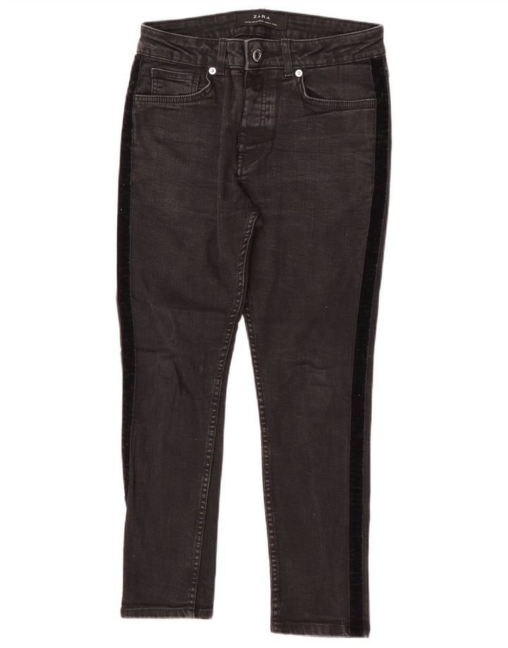 Męskie jeansy Zara Cropped EU 38 Small W30 L24 Czarny blok kolorów