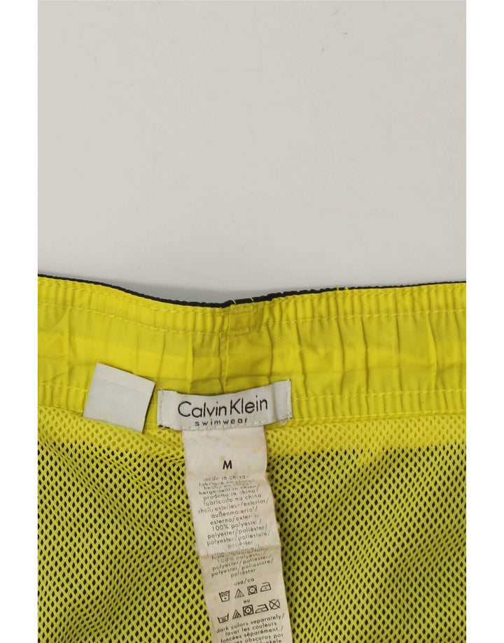 Męskie spodenki kąpielowe Calvin Klein z grafiką, średni granatowy poliester