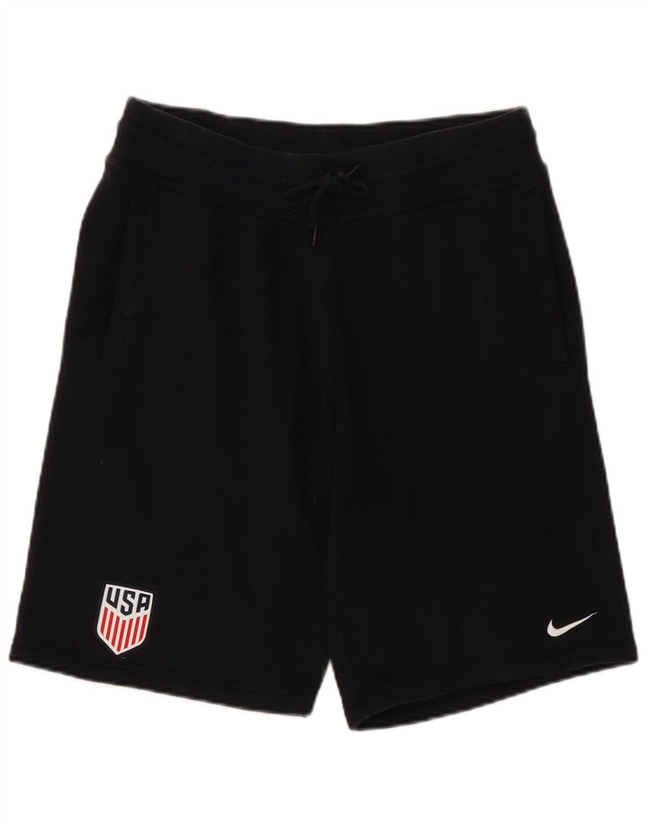 Męskie spodenki sportowe Nike, średniej wielkości, czarne, bawełniane