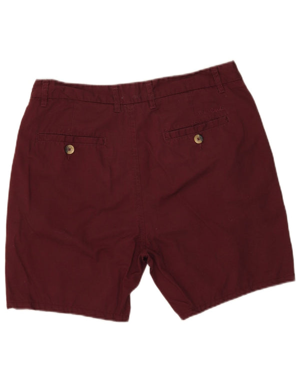 Męskie spodenki Chino Pierre Cardin Small W29 Burgundowa bawełna