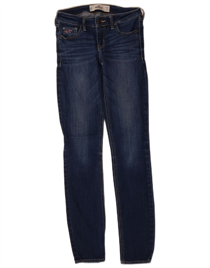 Damskie jeansy skinny HOLLISTER US 0 XS W24 L31 Niebieskie, bawełniane