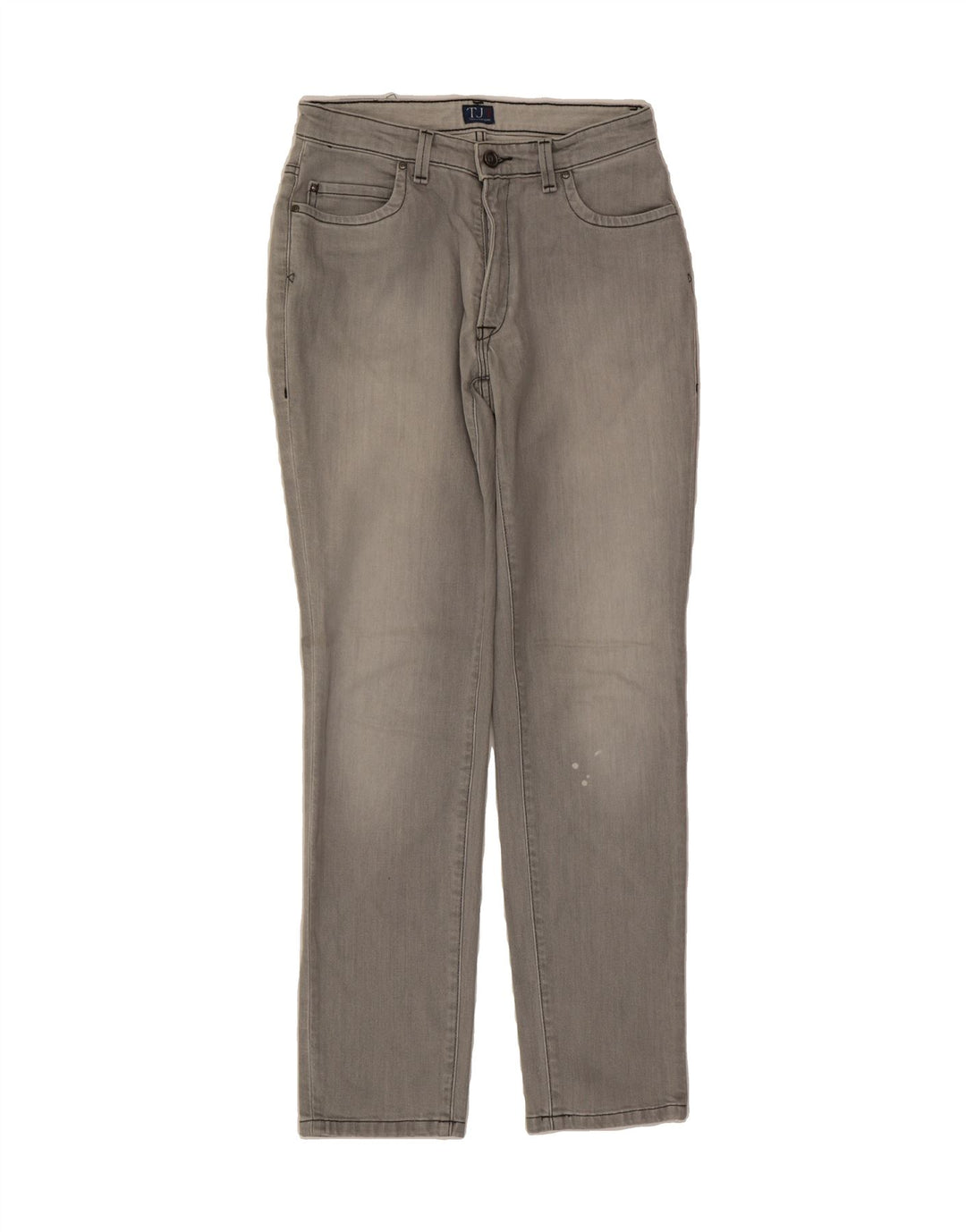 TRUSSARDI Womens Tapered Jeans W28 L31 Grey Cotton Vintage Trussardi and Second-Hand Trussardi from Messina Hembry 