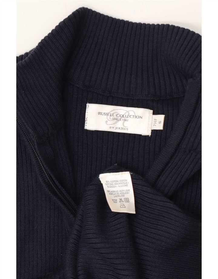 Damski sweter oversize Russell Athletic UK 10, mały, granatowy