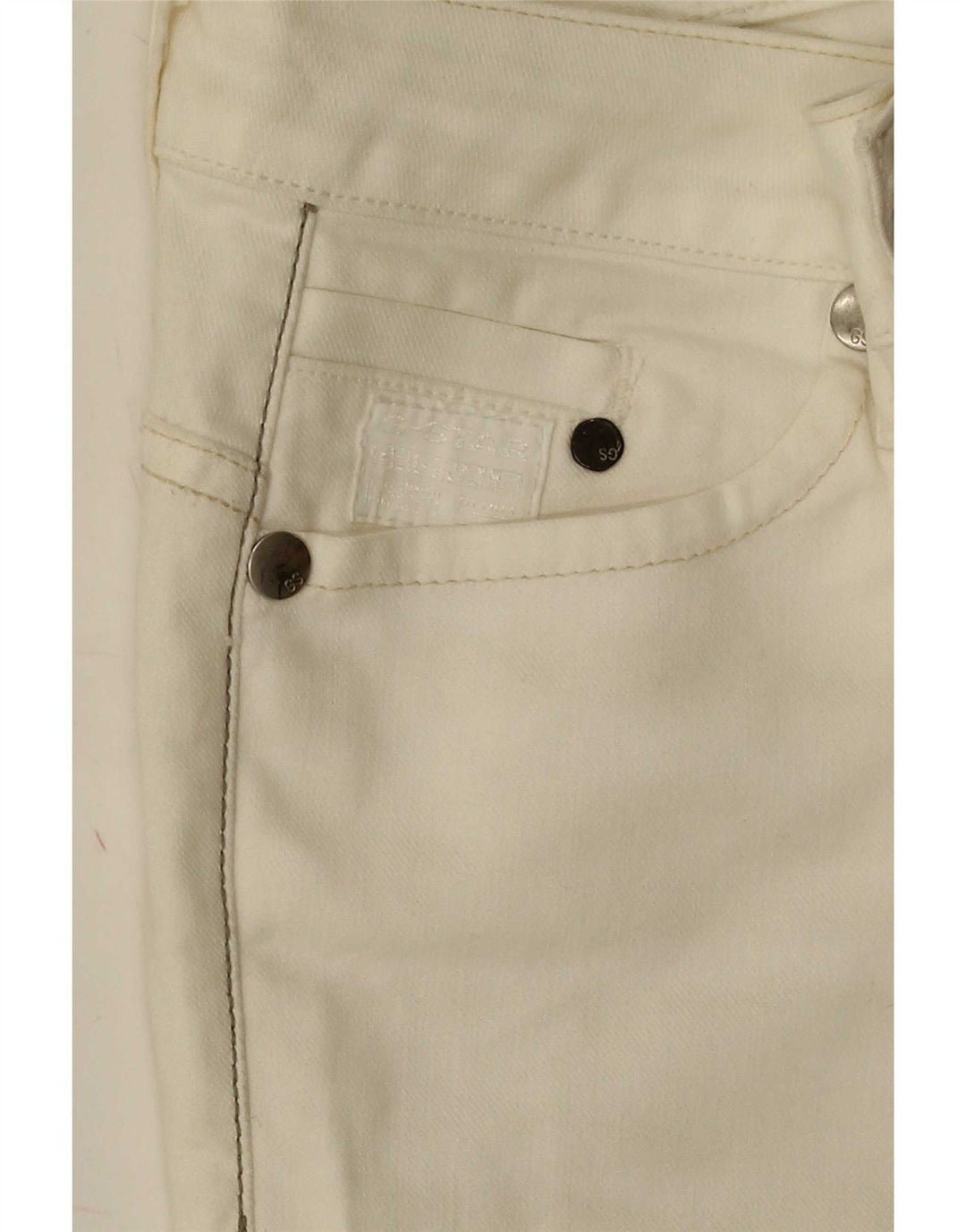 Damskie jeansy slim G-Star W28 L33 Białe