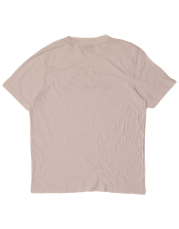 Męski T-shirt z grafiką KAPPA, duży, biały