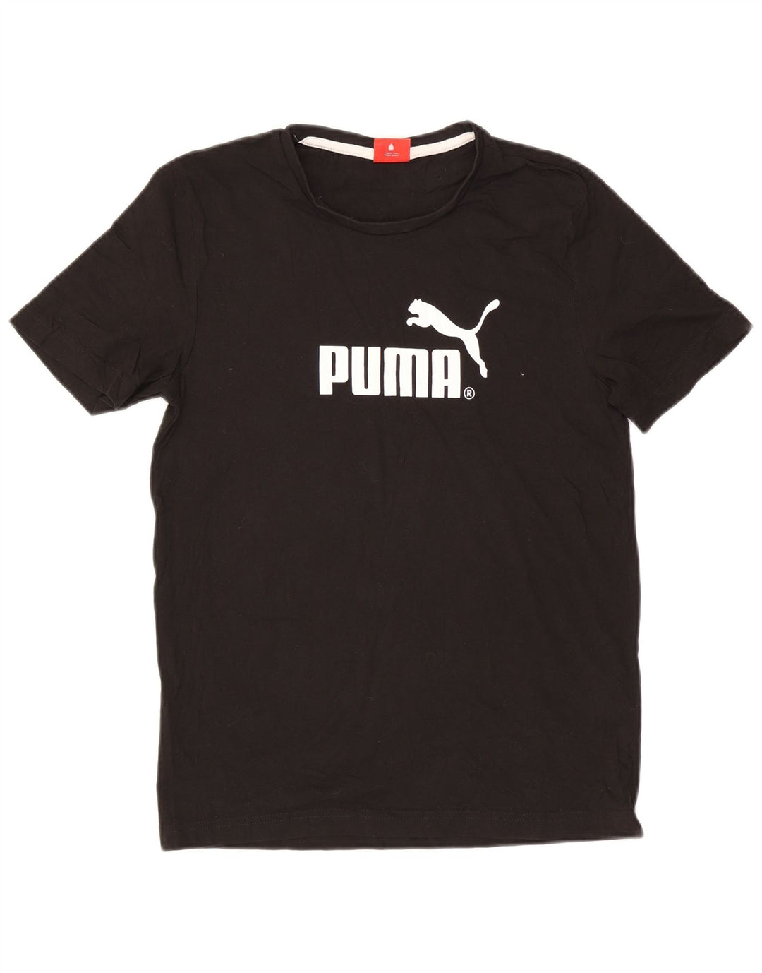 Męski T-shirt z grafiką Puma, mały, czarny, bawełniany