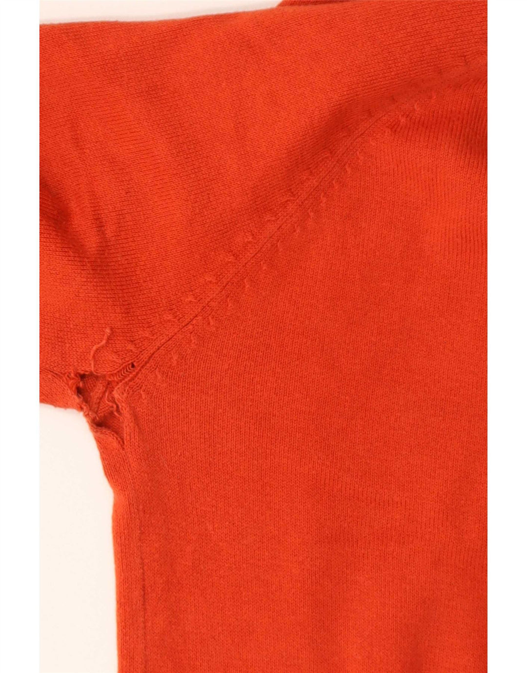 Sweter damski Zara z dekoltem w kształcie litery V, UK 12, średni pomarańczowy, bawełniany