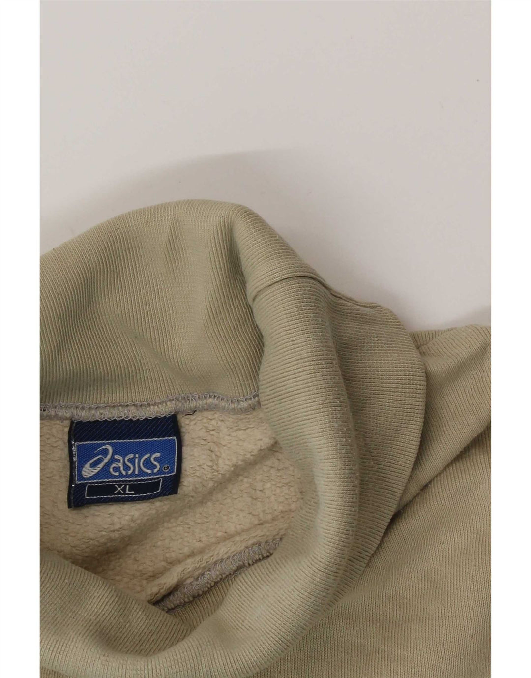 Męska bluza z grafiką Asics, sweter XL, beżowy, z blokami kolorów