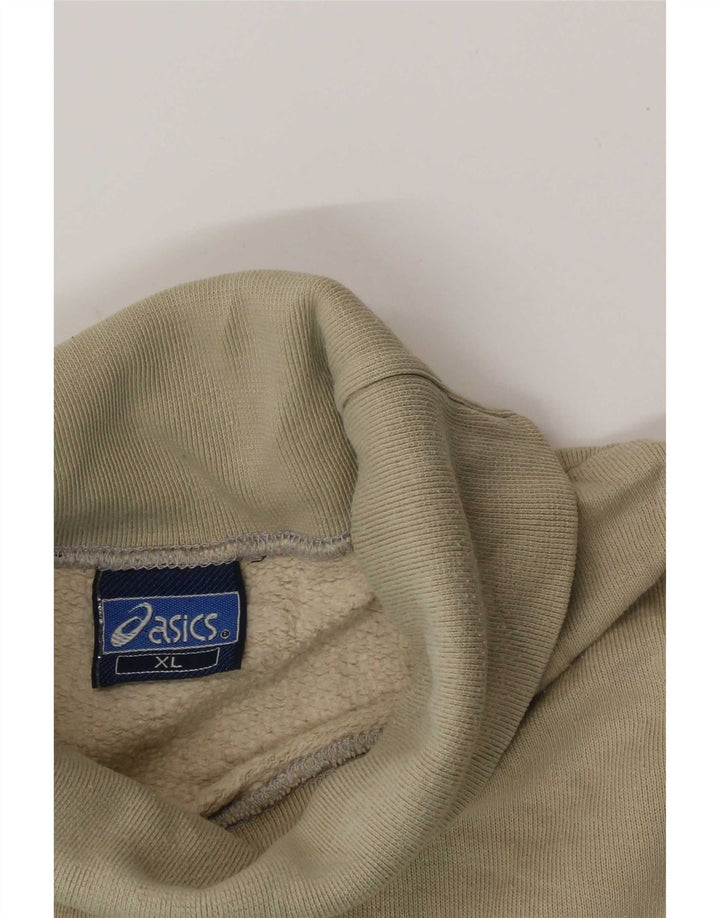 Męska bluza z grafiką Asics, sweter XL, beżowy, z blokami kolorów