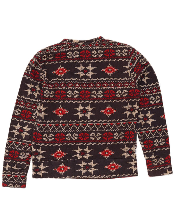 Damska bluza z grafiką FRANKLIN MARSHALL UK 10 Small Brown