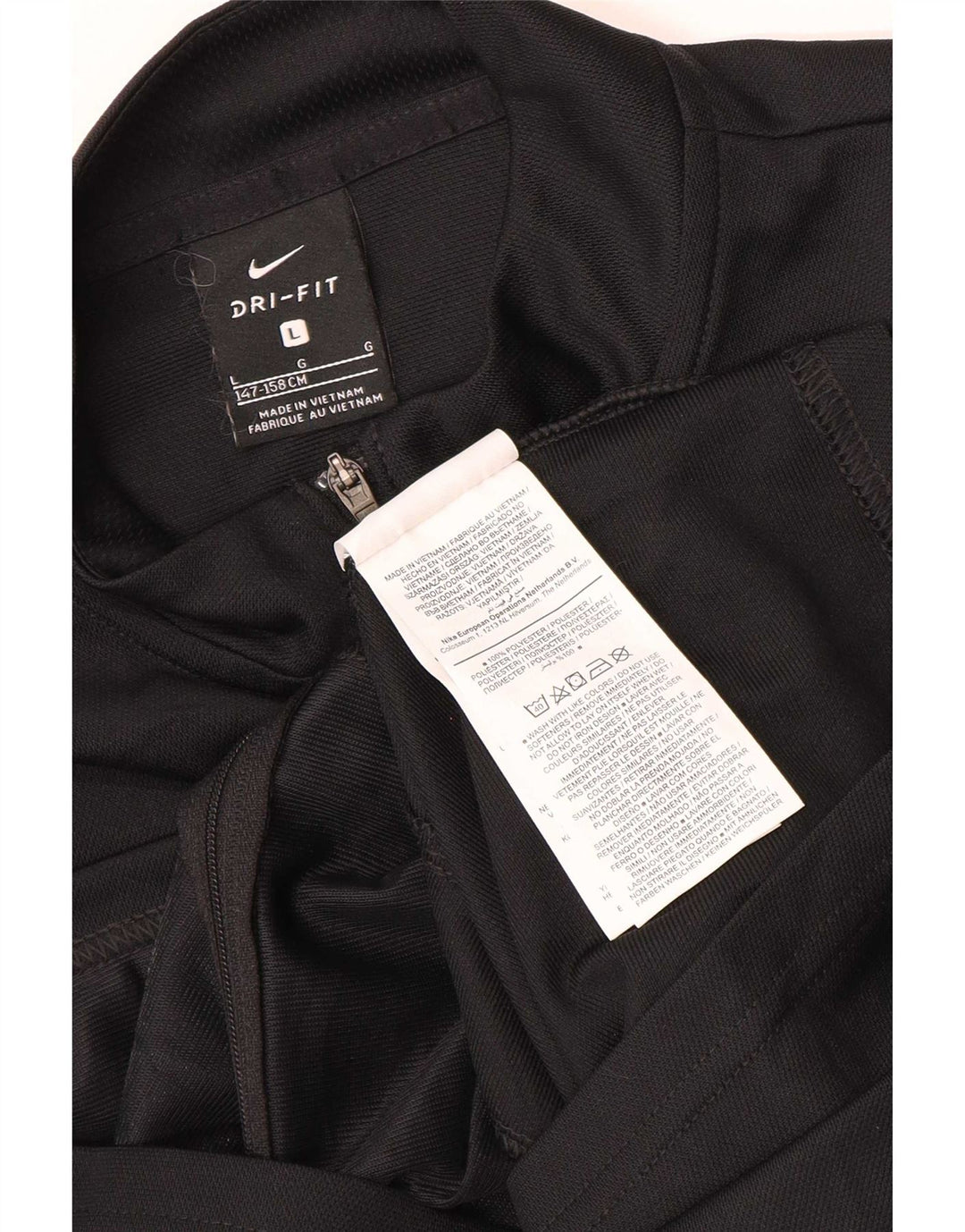 Chłopięca kurtka dresowa Nike Dri Fit 12-13 lat, duża, czarna, poliestrowa