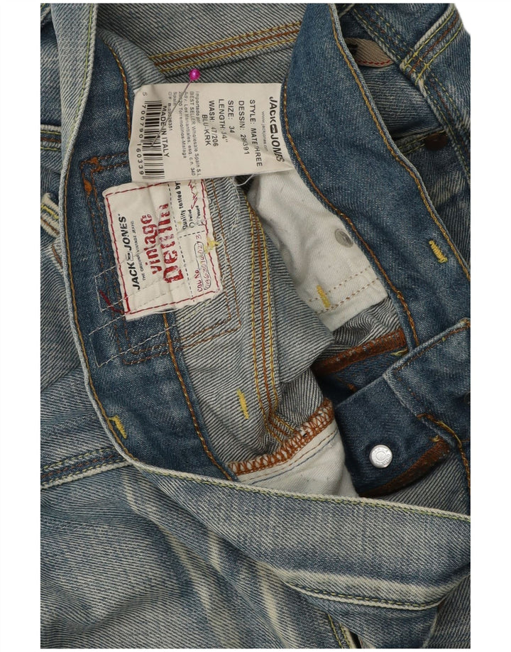 Męskie luźne dżinsy Jack & Jones W34 L34 Niebieskie bawełniane