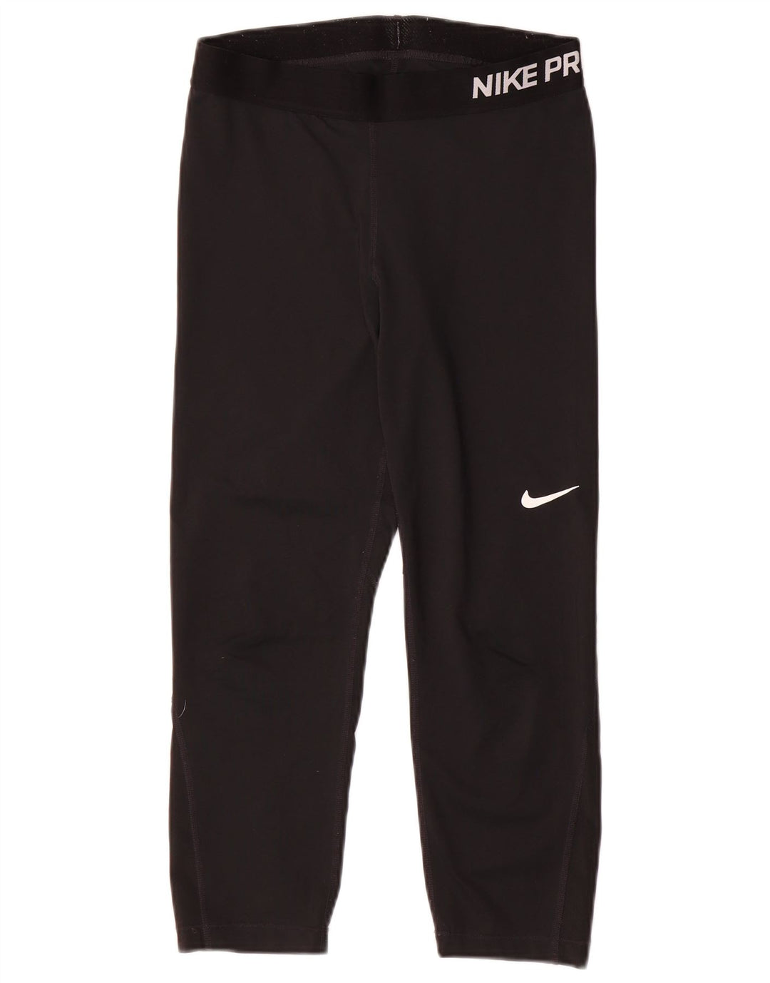 Damskie legginsy Nike Dri Fit Graphic Capri UK 12, średni czarny poliester