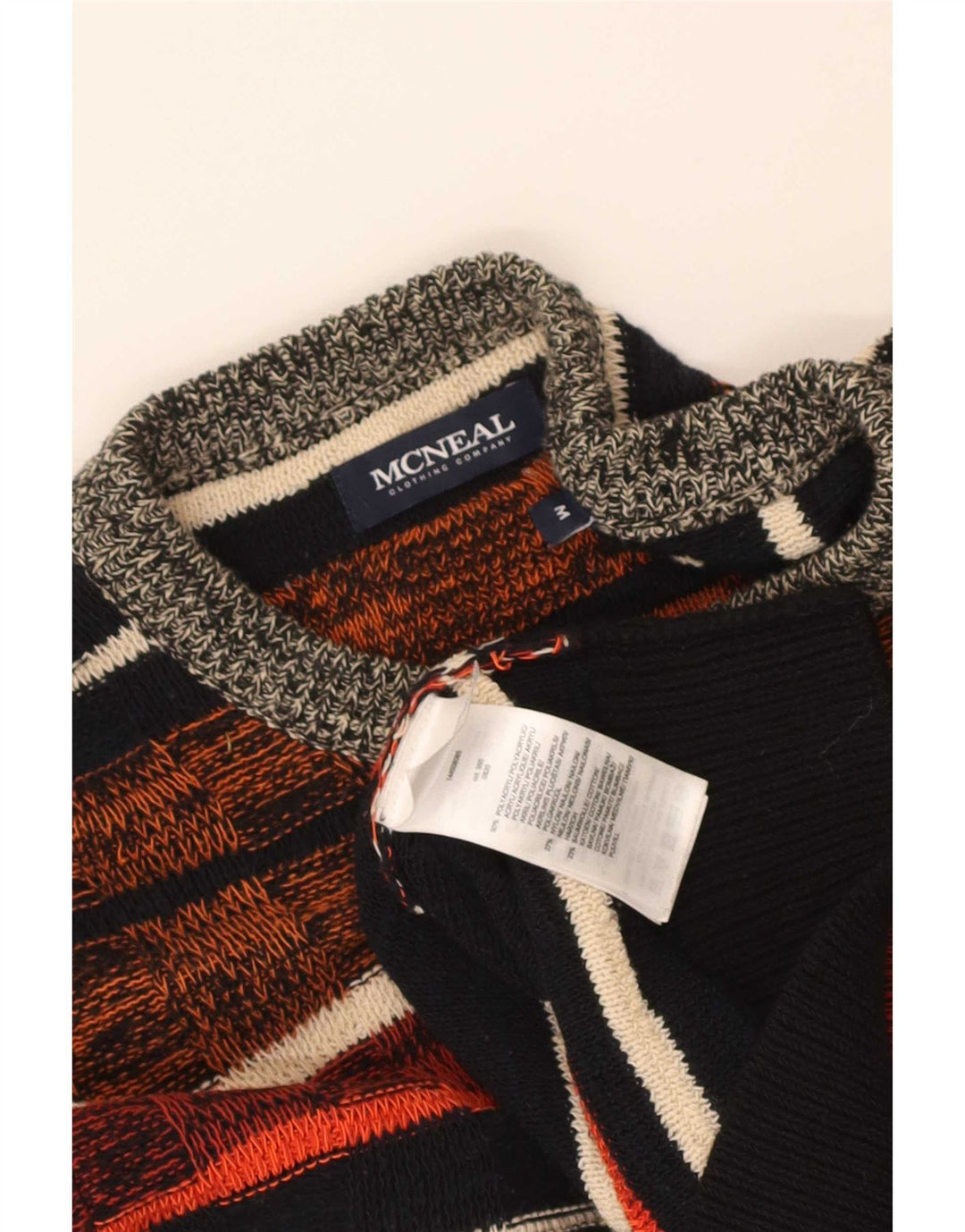 Męski sweter McNeal z okrągłym dekoltem, w średnie wielokolorowe paski