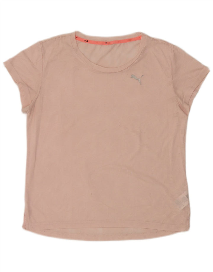 T-shirt damski Puma Top UK 16, duży, różowy poliester