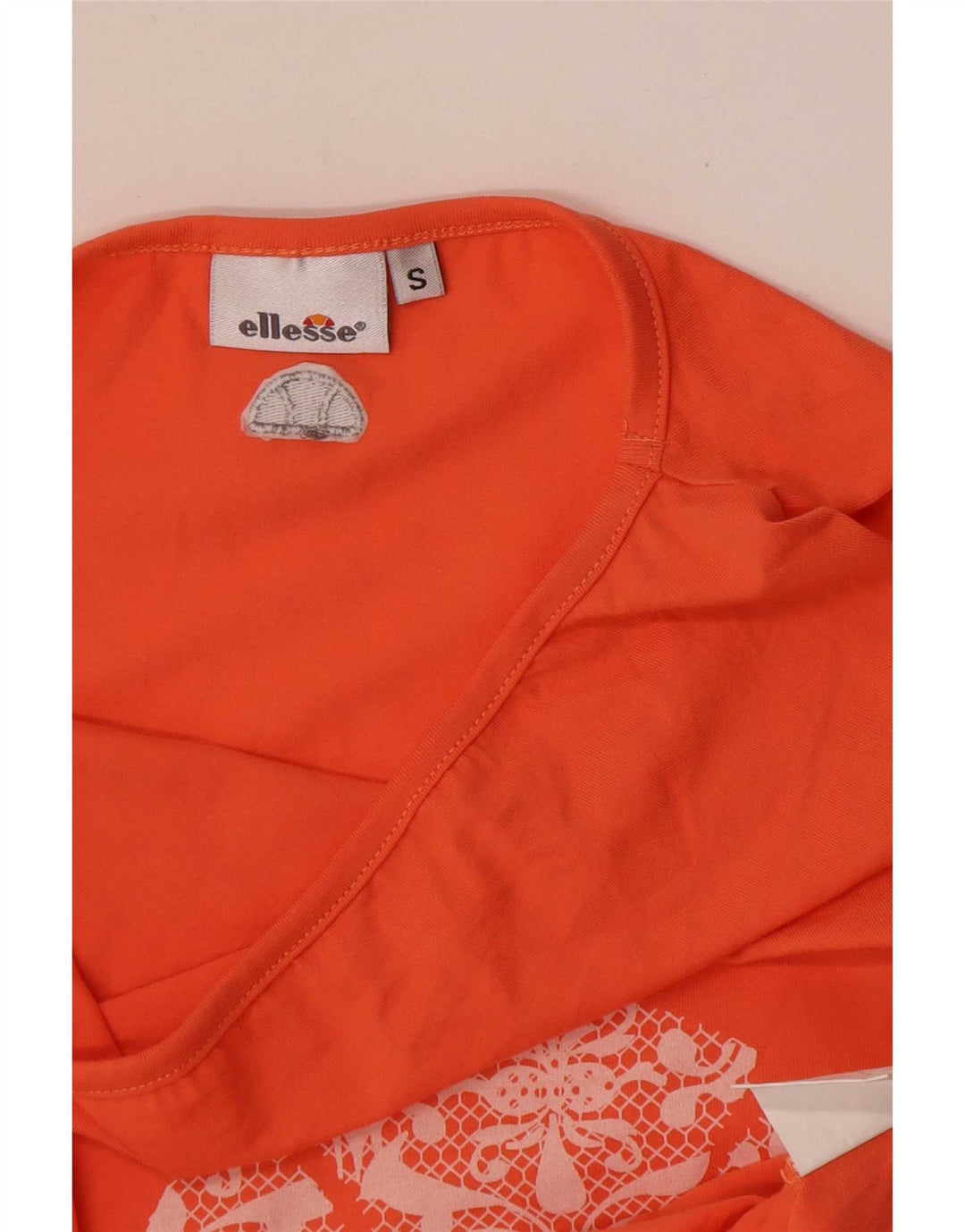 Damska kamizelka graficzna Ellesse Top UK 10 Small Orange