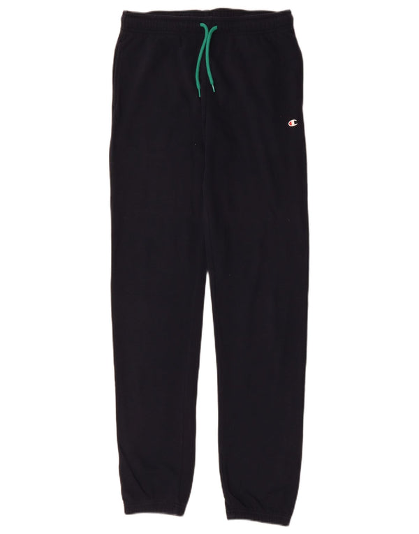 Champion Boys Tracksuit Trousers Joggers 13-14 Years XL Navy Blue Cotton