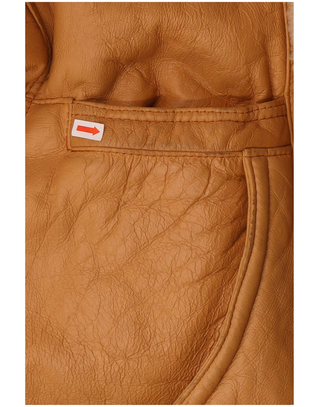 Vintage męska kurtka Shearling IT 52 XL Brązowa kurtka Shearling