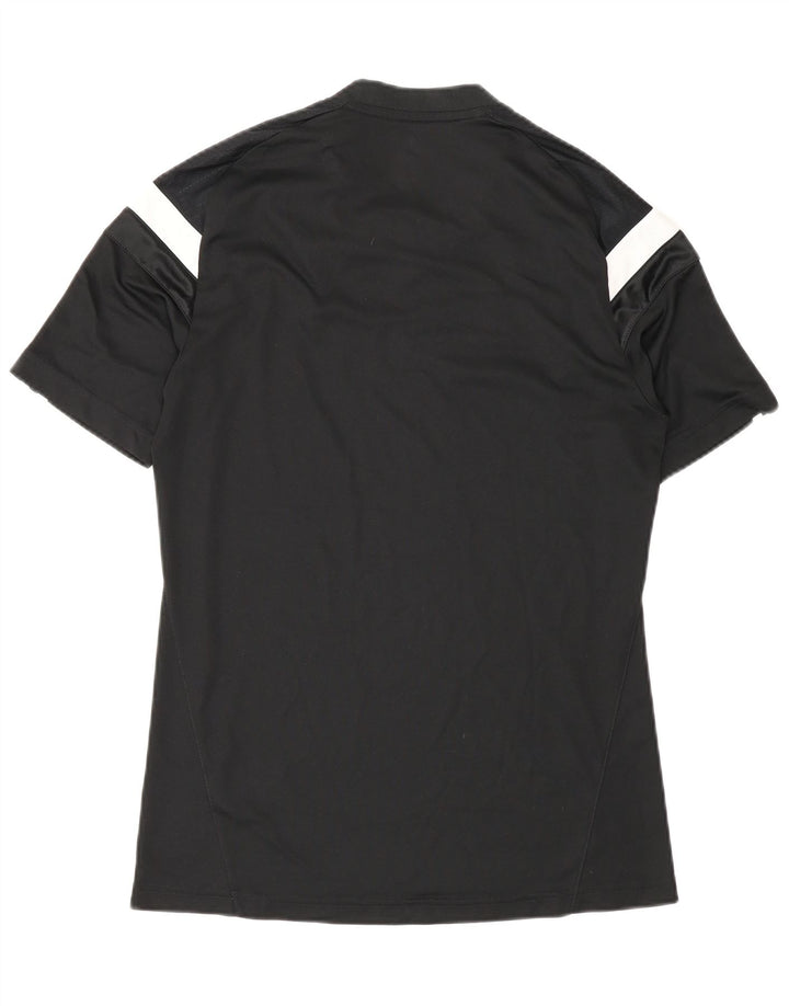 Adidas Męski T-shirt z grafiką Durham Top, mały, czarny poliester z blokami kolorów