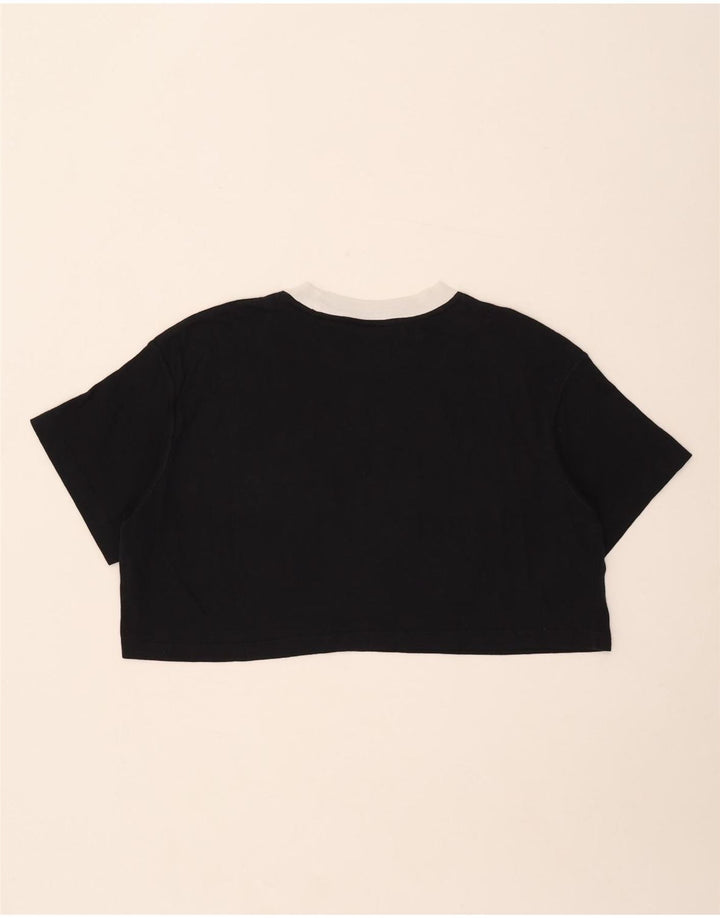 Damski T-shirt Nike Crop Oversize Top UK 14 Średni Czarny