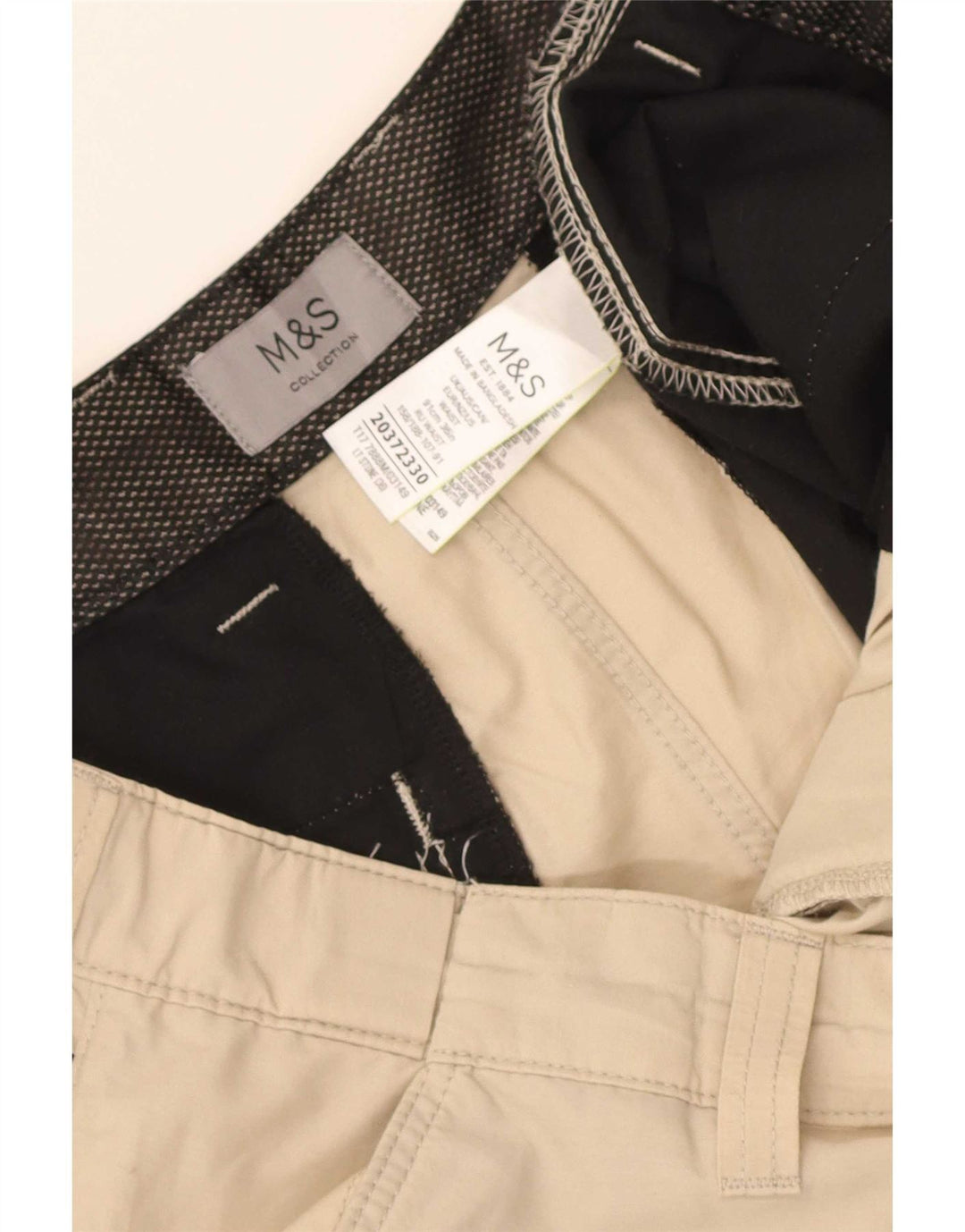 Męskie spodenki cargo Marks & Spencer W36, duże, beżowe, bawełniane