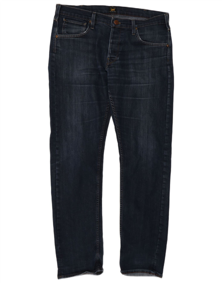 Męskie jeansy Lee Daren Straight W36 L34, niebieskie, bawełniane