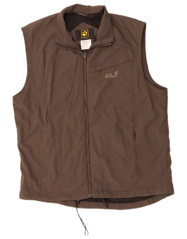 Bezrękawnik męski Jack Wolfskin UK 44/46 XL Brązowy poliamid