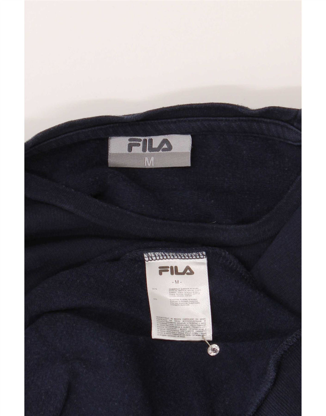 Bluza damska Fila Sweter UK 14 Średni granatowy, bawełniany